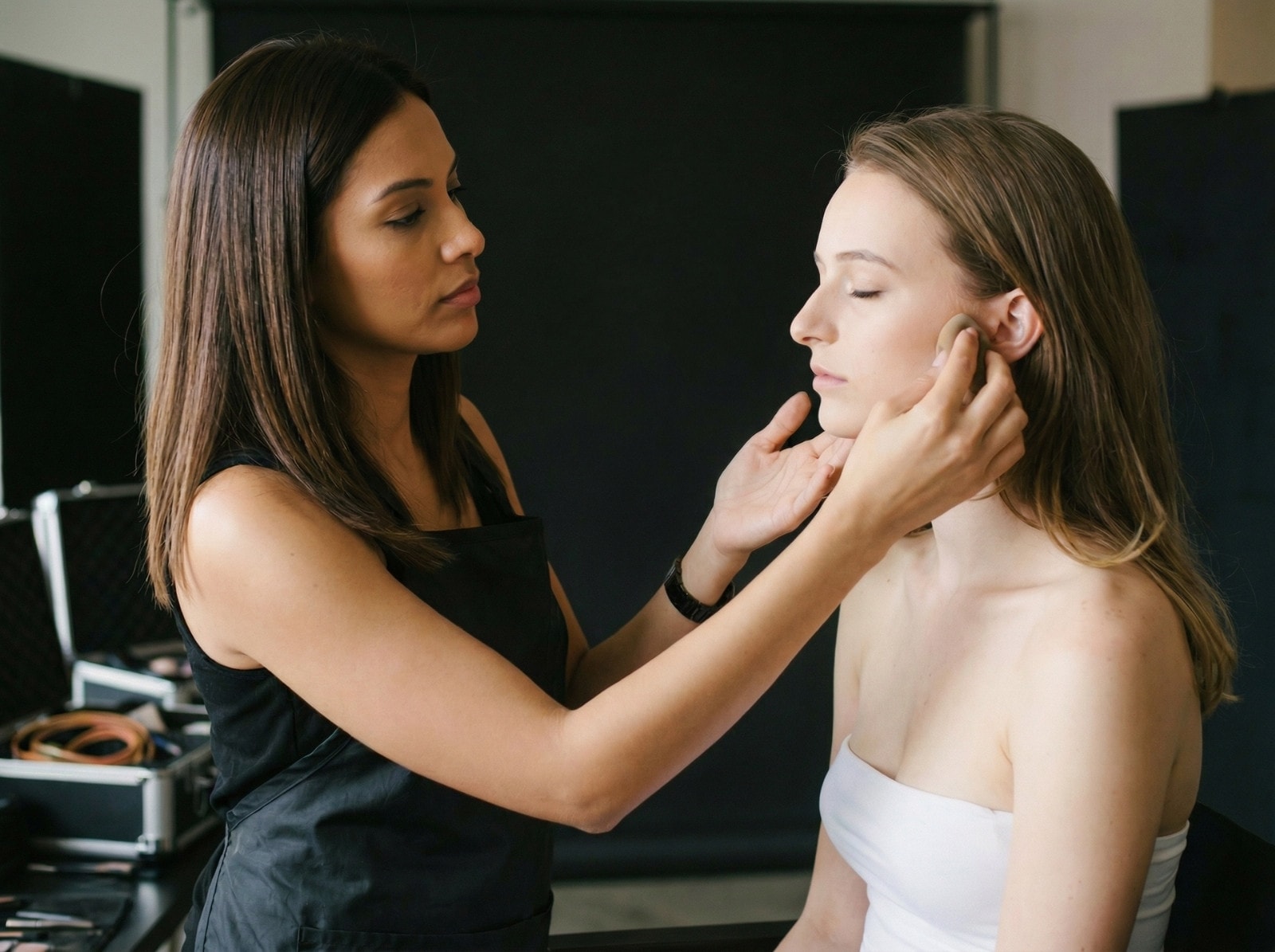 Experiência de maquilhagem em evento